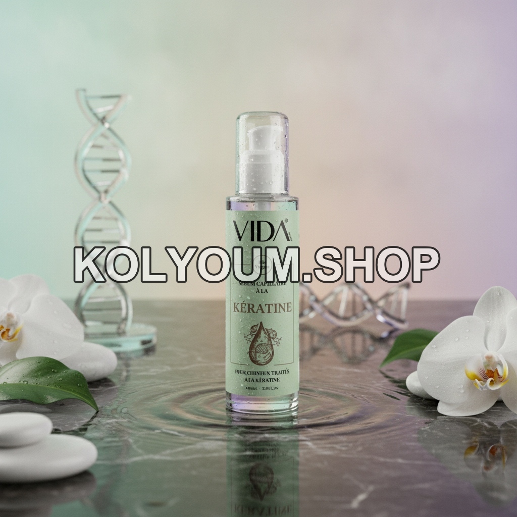 Sérum Capillaire Fortifiant à la Kératine Bio Vegan VIDA - 100ml pour Cheveux Traités