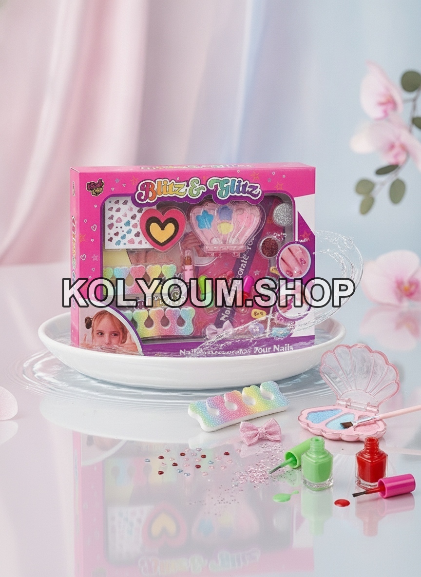 Kit Manucure Enfants "Blitz & Glitz" - Créativité Scintillante pour Petites Filles