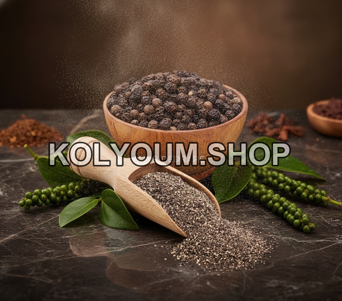 Poivre Noir en Poudre Pur – Épice Essentielle pour une Saveur Intense