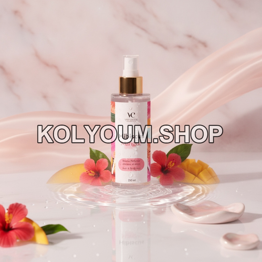 Brume Parfumée Pailletée Corps & Cheveux Veracos Laboratoires - Mangue Hibiscus 250 ml