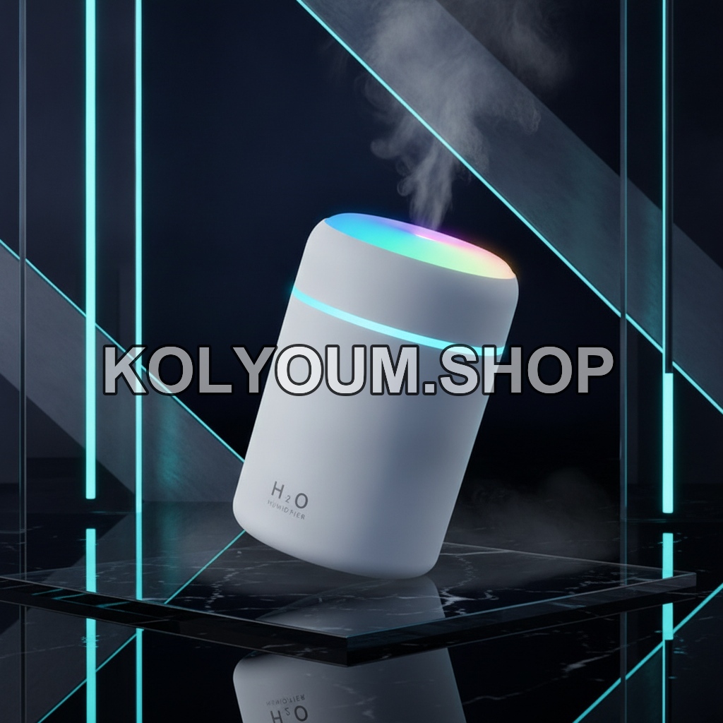 Humidificateur Portable H2O Mini 300ml avec Lumière LED | Tunisie