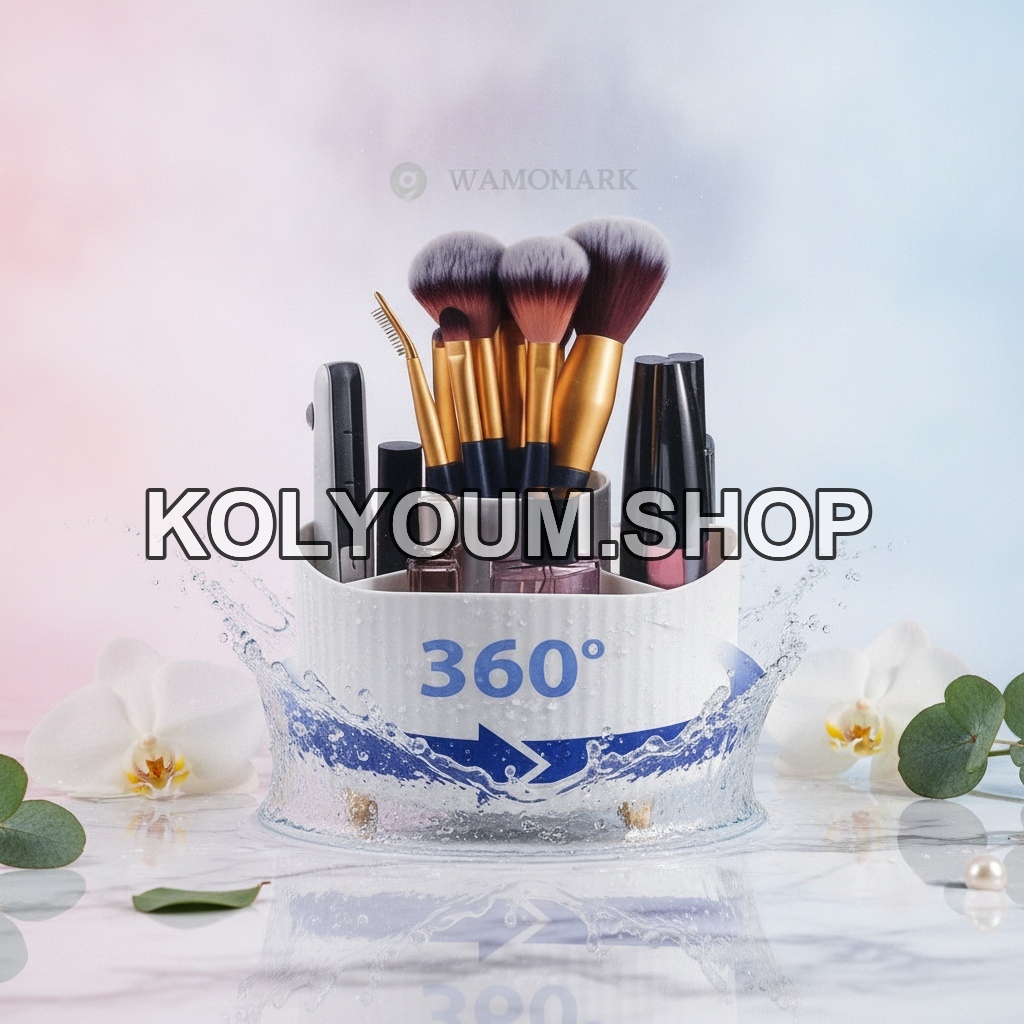 Support Maquillage Rotatif 360° - Organisateur Cosmétiques Élégant