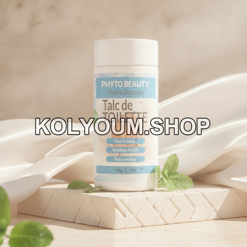 Talc de Toilette PHYTO BEAUTY Hydra Douceur 100g – Peaux Sensibles & Bébés