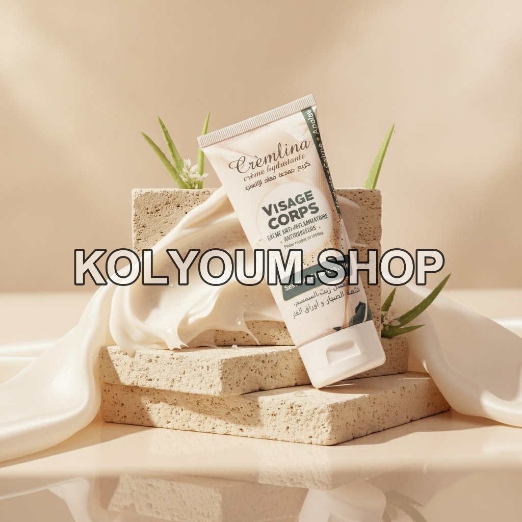 Cremlina Crème Visage et Corps Hydratante Anti-Inflammatoire Sésame Aloe Miel 100ml