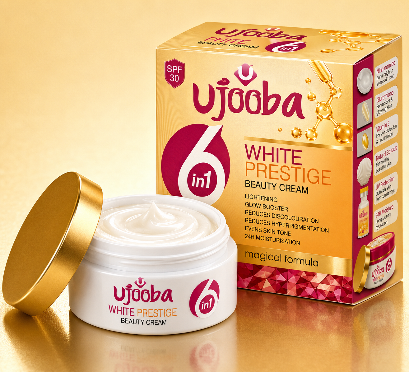 Crème Ujooba White Prestige 6 en 1
