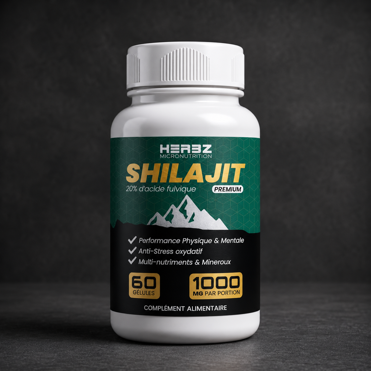 Shilajit 20% Acide Fulvique - 60 Capsules