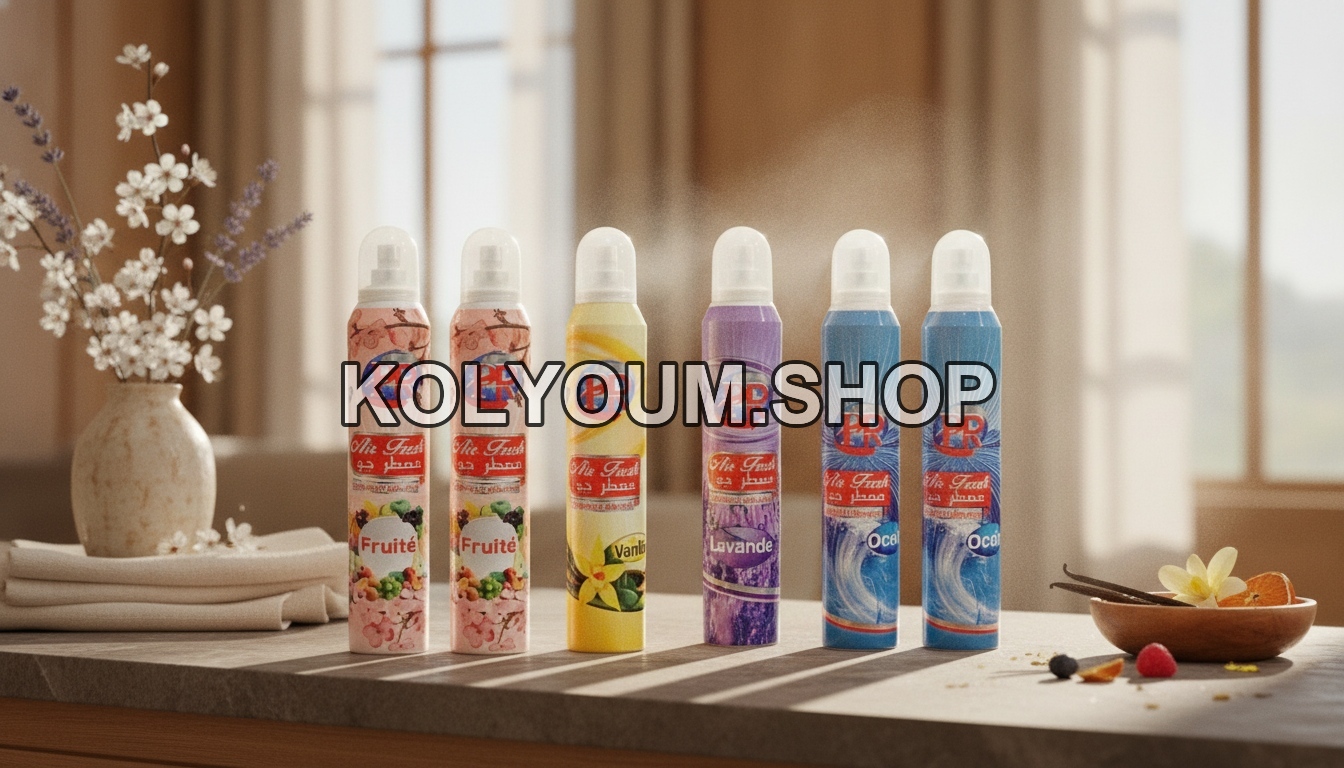 Lot de 6 Assainisseurs d'Air en Spray PR - Parfums Variés pour une Maison Fraîche