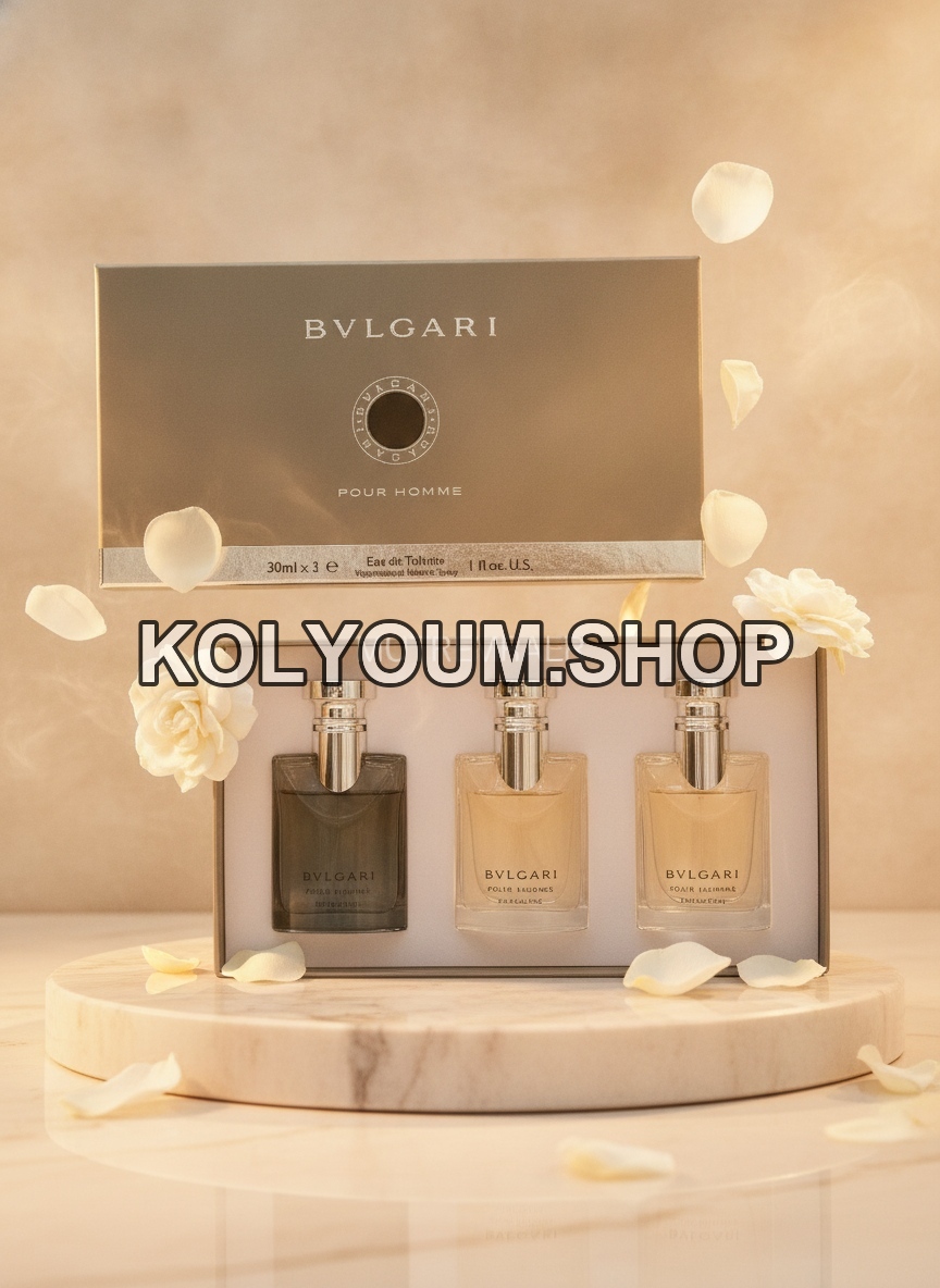 Coffret Bvlgari Pour Homme : 3 Eaux de Toilette (Classic & Extrême) 3x30ml